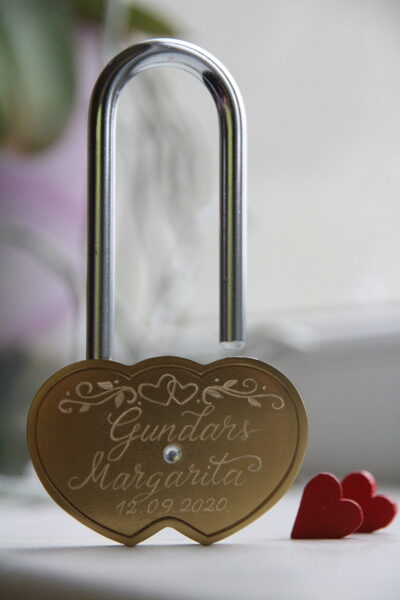 Slēdzene ar gravējumu. Saderība.